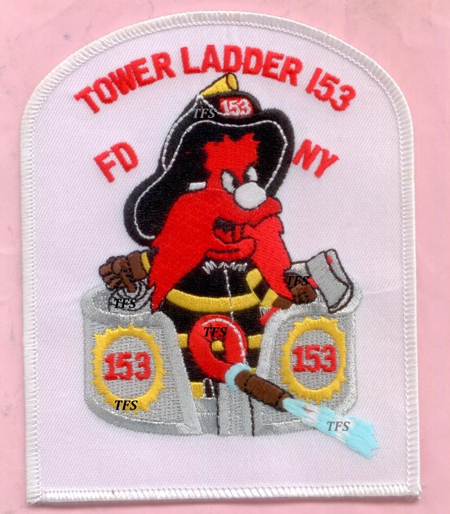 New York City Fire Dept Ladder 153 Patch Blue