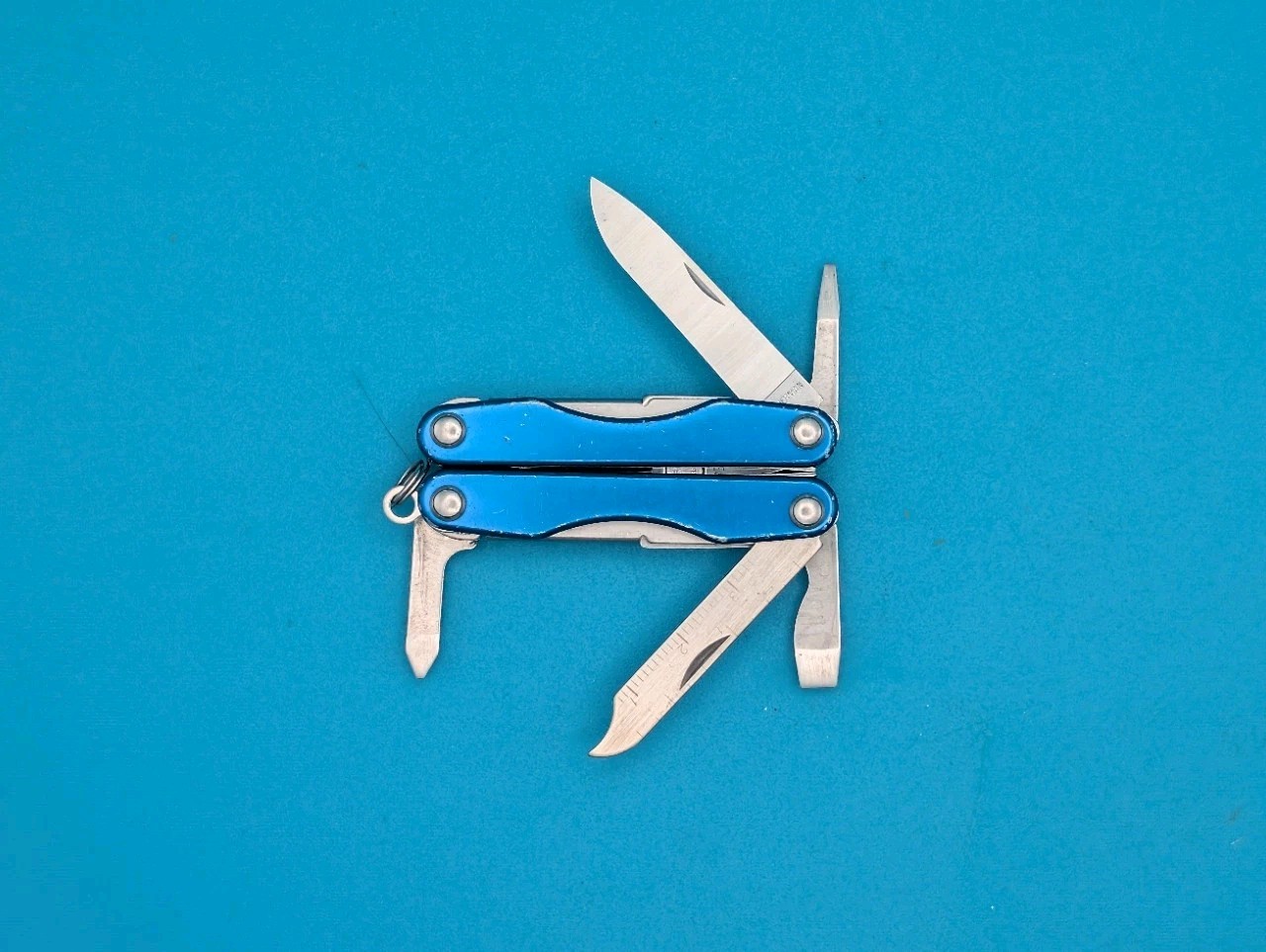 Leatherman Squirt S4 Multi-Tool, Key Ring, Retired, BLUE!