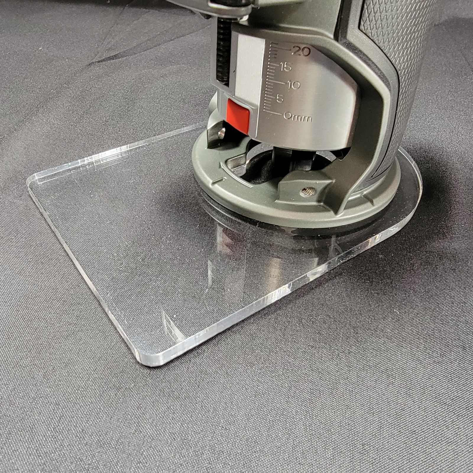 Milwaukee Compact Trim Router Sub Base Plate Clear Acrylic-Woodworking