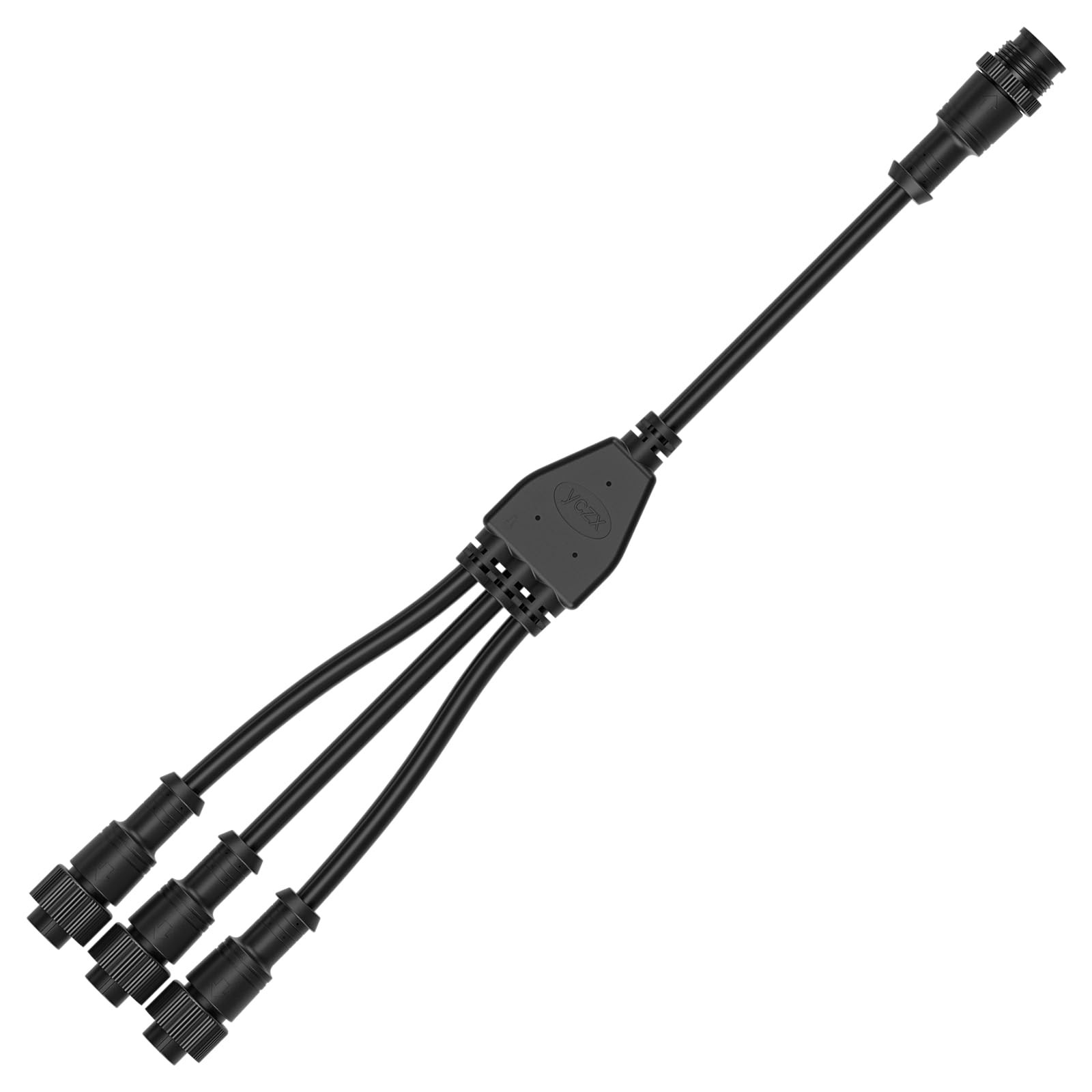 3 Core 3 Pin IP67 Y Shape 1 MaleDivided3 Female Splitter Connector 18AWG