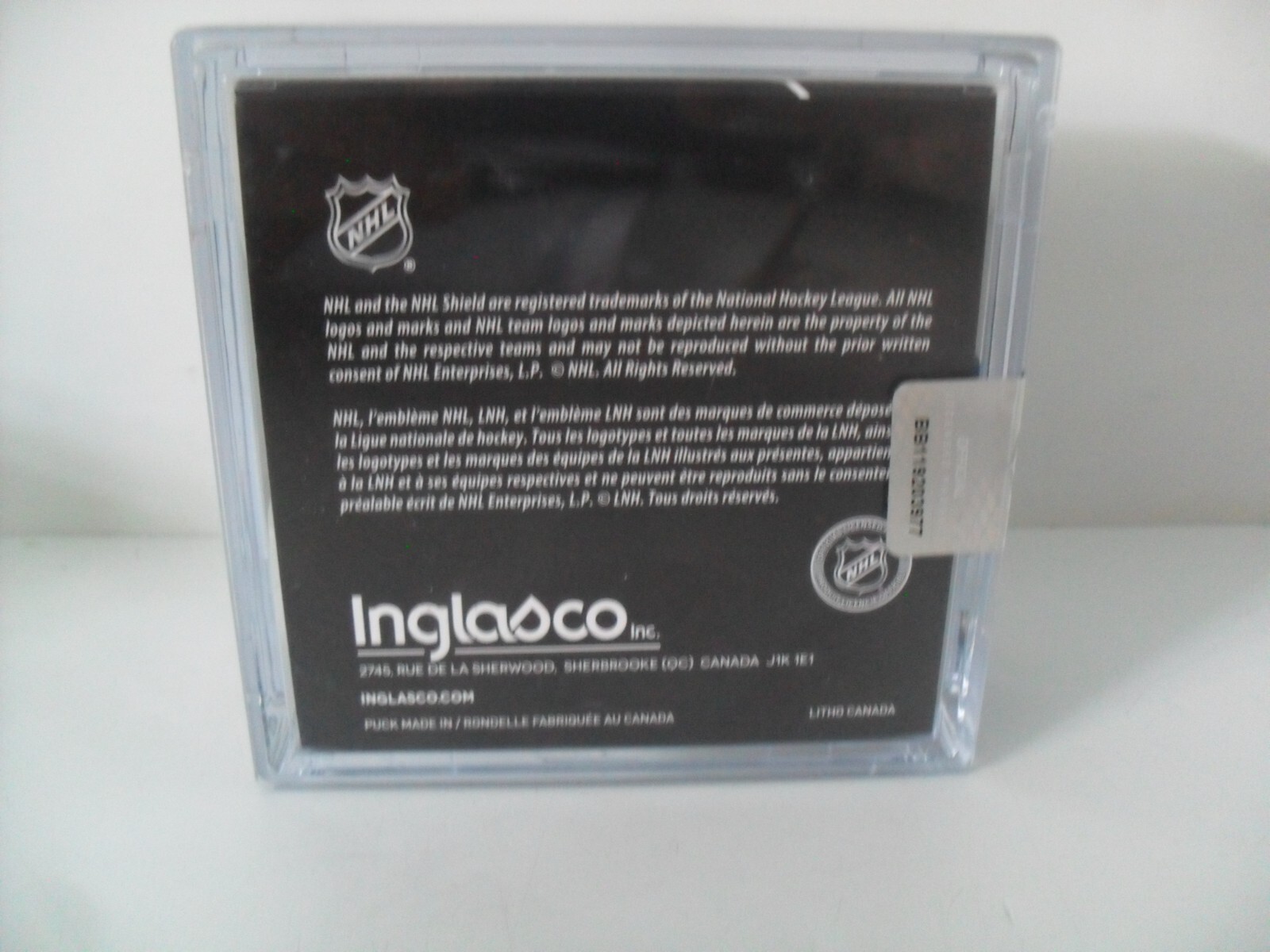 1917-2017 NHL 100th Anniversary Official Game Puck Inglasco BRAND NEW With Cube!