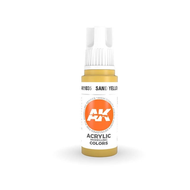 AK Interactive 17ml Bottle Sand Yellow 3rd Gen Acrylic Paint AK11035