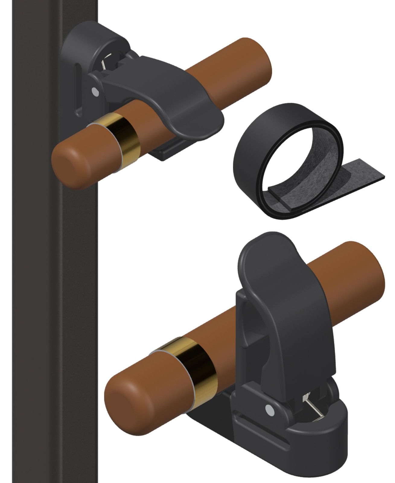 Magnetic Cigar Holder Golf Cart Strong 2 Magnets Anti-Slip Adjustable Strap Clip