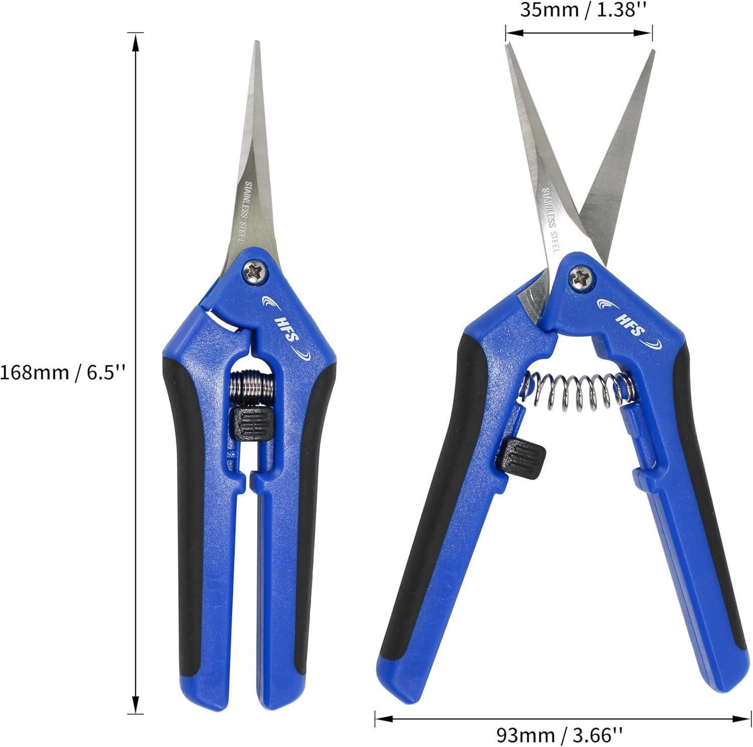 HFS(R) Softgrip Micro-Tip Pruning Snip, Leaf Trimmer, Scissor, Quick Pruning