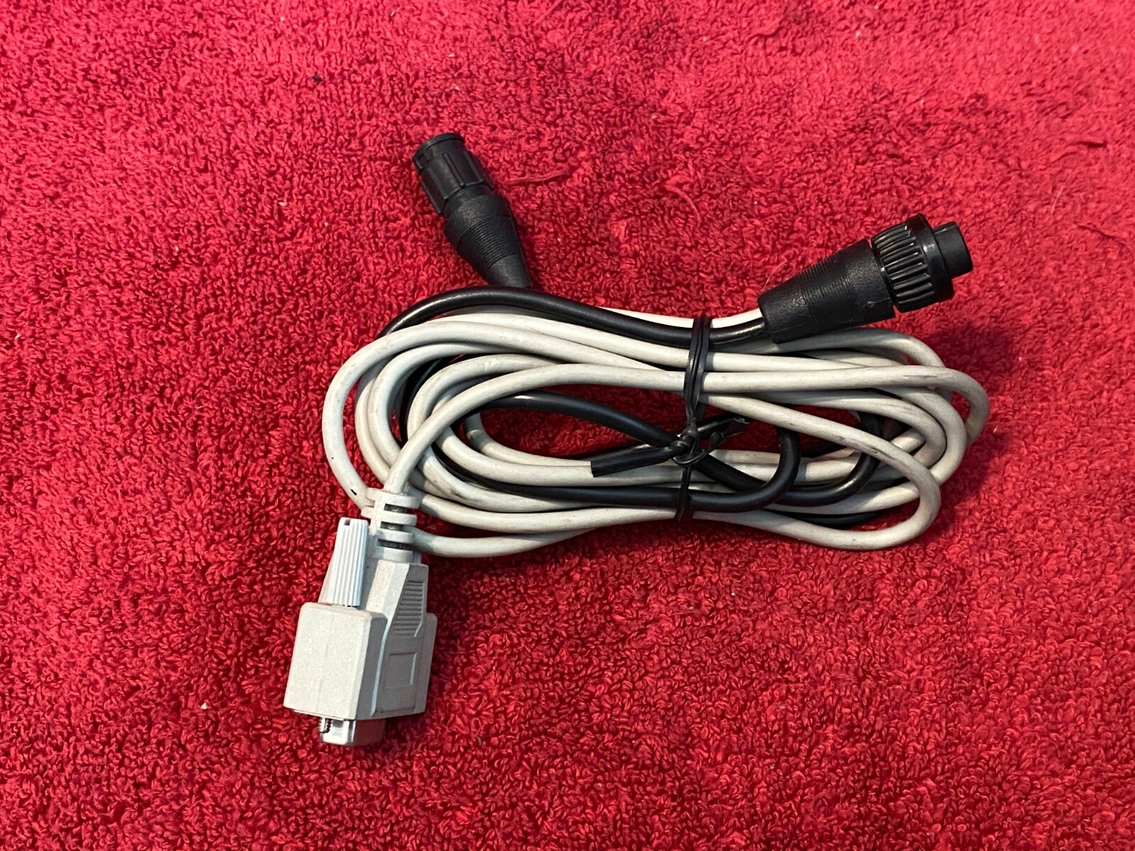 ADAPTER CABLE WITH FEMALE 9 PIN CONNECTOR AND TWO PLUG CONNECTORS