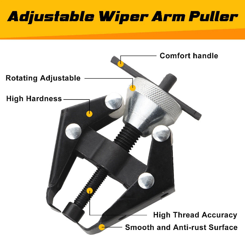 Adjustable Wiper Arm Puller Tool,Heavy Duty Windshield Wiper Arm Removal Tool