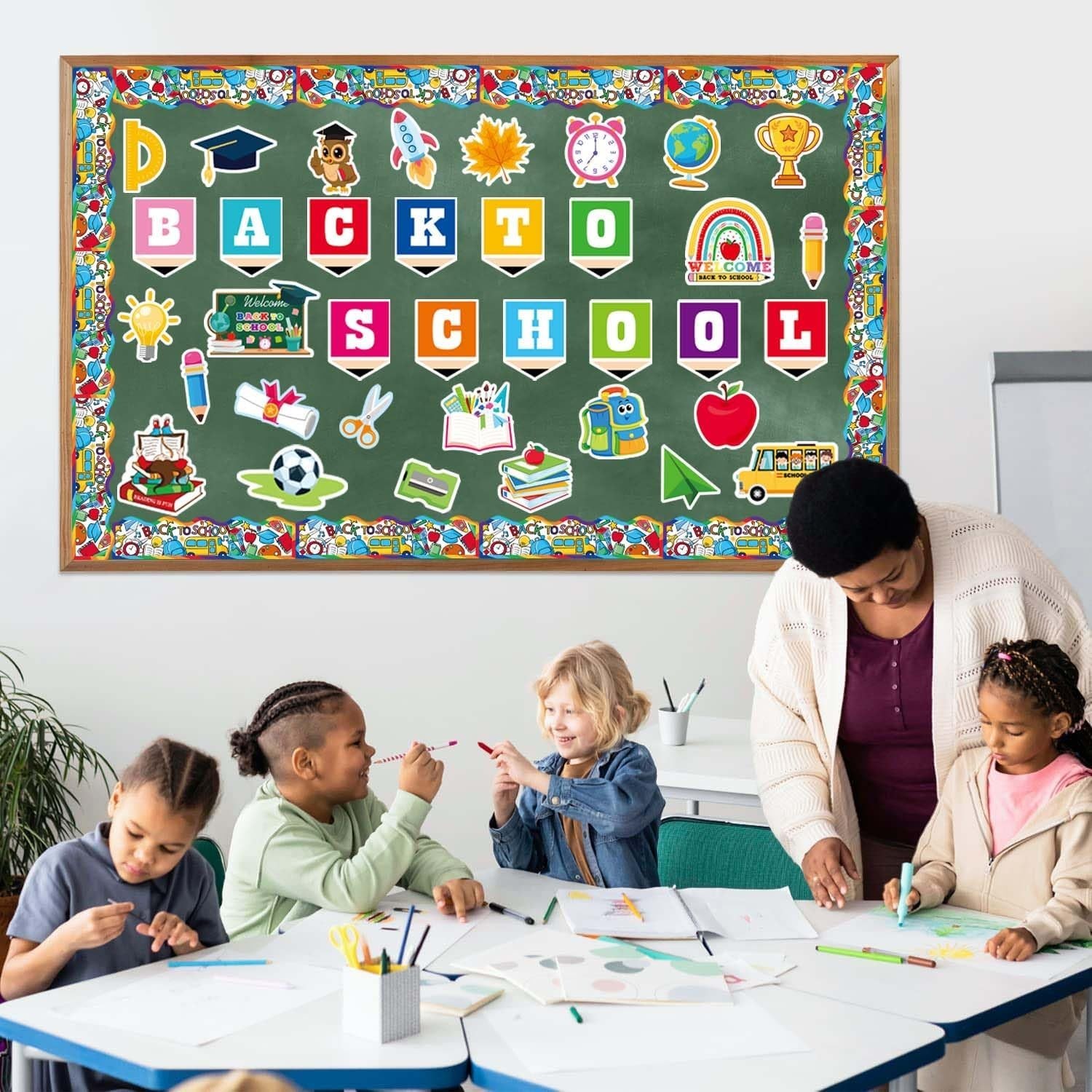 Back to School Decorations for Bulletin Board Set - 53 Pcs