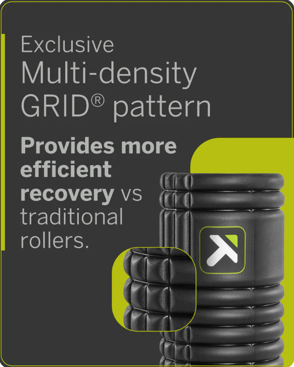 TriggerPoint GRID Foam Roller 13" Black Deep Tissue Muscle Massage Therapy Yoga