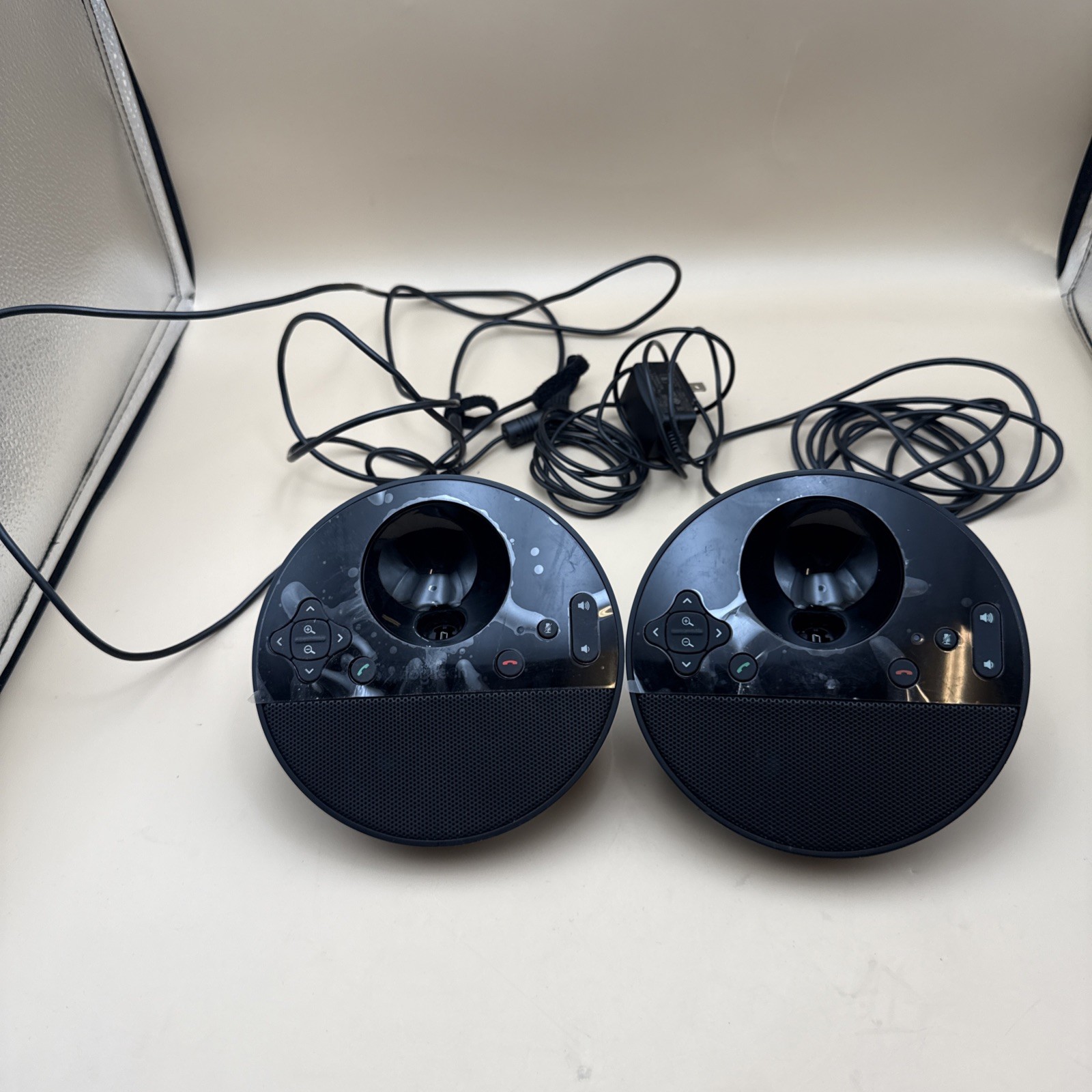 Lot Of 2 Logitech Video Conference Speaker Phone KCC-REM-DZL-V-U0029 Base Only