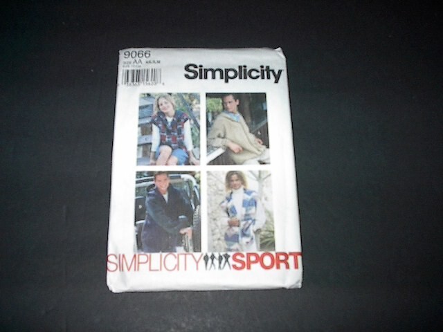 Simplicity Pattern 9066 Misses'/Men's/Teen Boys'  Unlined Jacket 3 Styles XS~M U