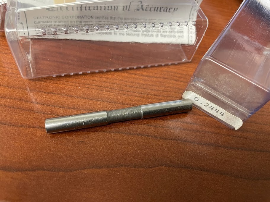 DELTRONIC .2444 CLASS X PLUG GAGE
