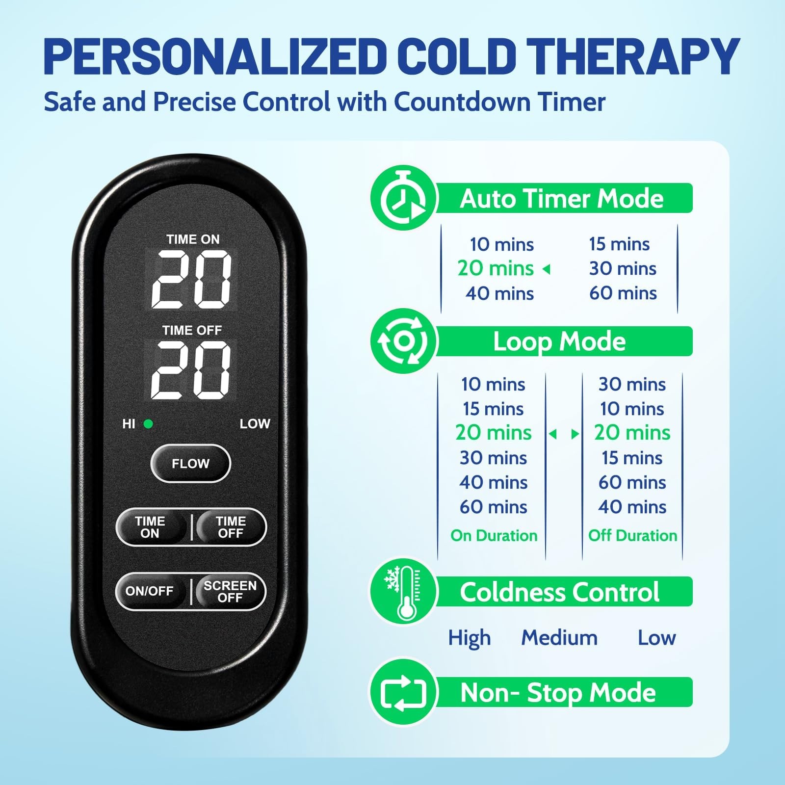 Portable Knee Ice Machine for Post-Surgery Recovery, Cold Therapy System, FSA/HS