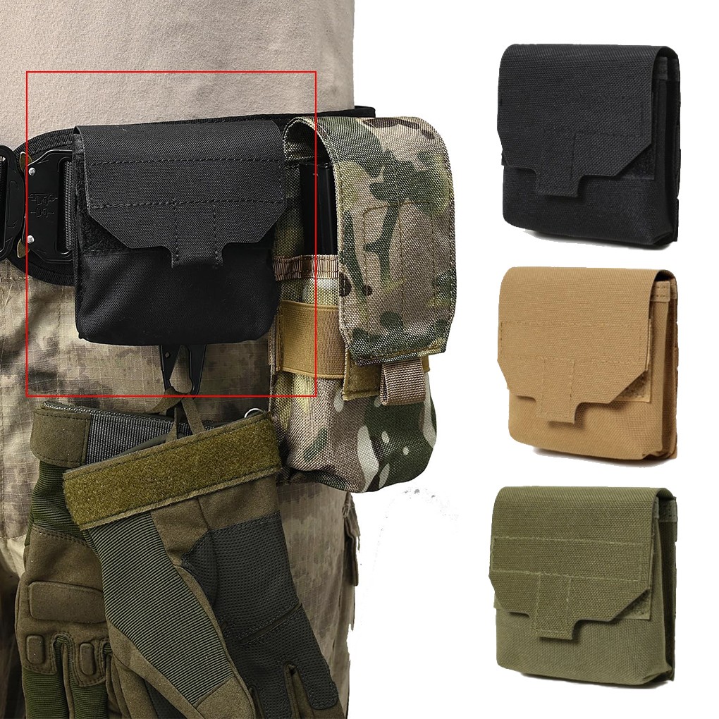 Tactical Compact EDC Molle Pouch Coin Purse Pocket Credit Card Holder Waist Pack
