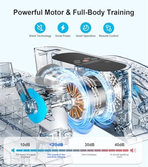 2025 New Under Desk Elliptical Machine,Portable Seated Pedal Exercise Blue