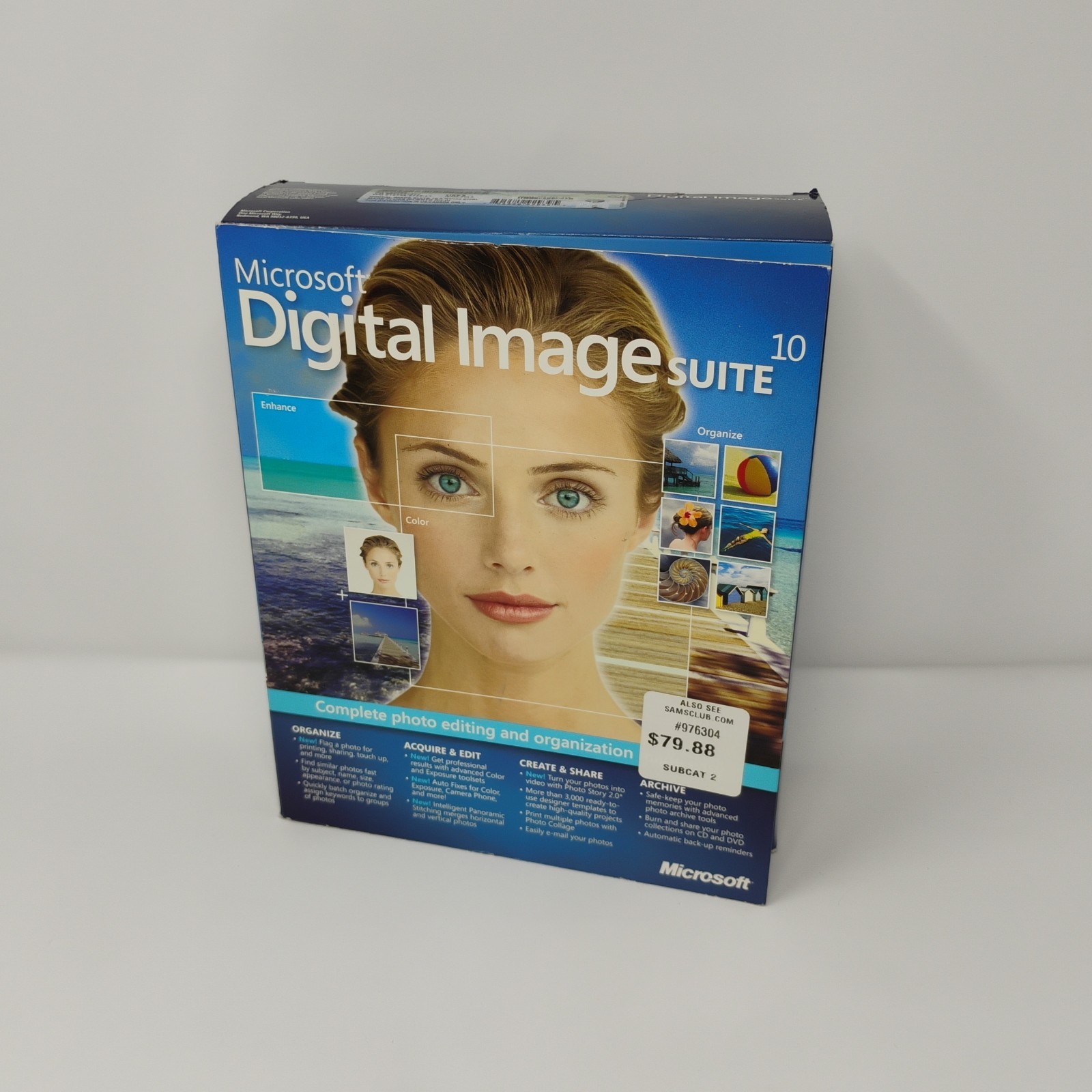 Microsoft Digital Image Suite 10 Photo Editing Windows Big Box Software SEALED