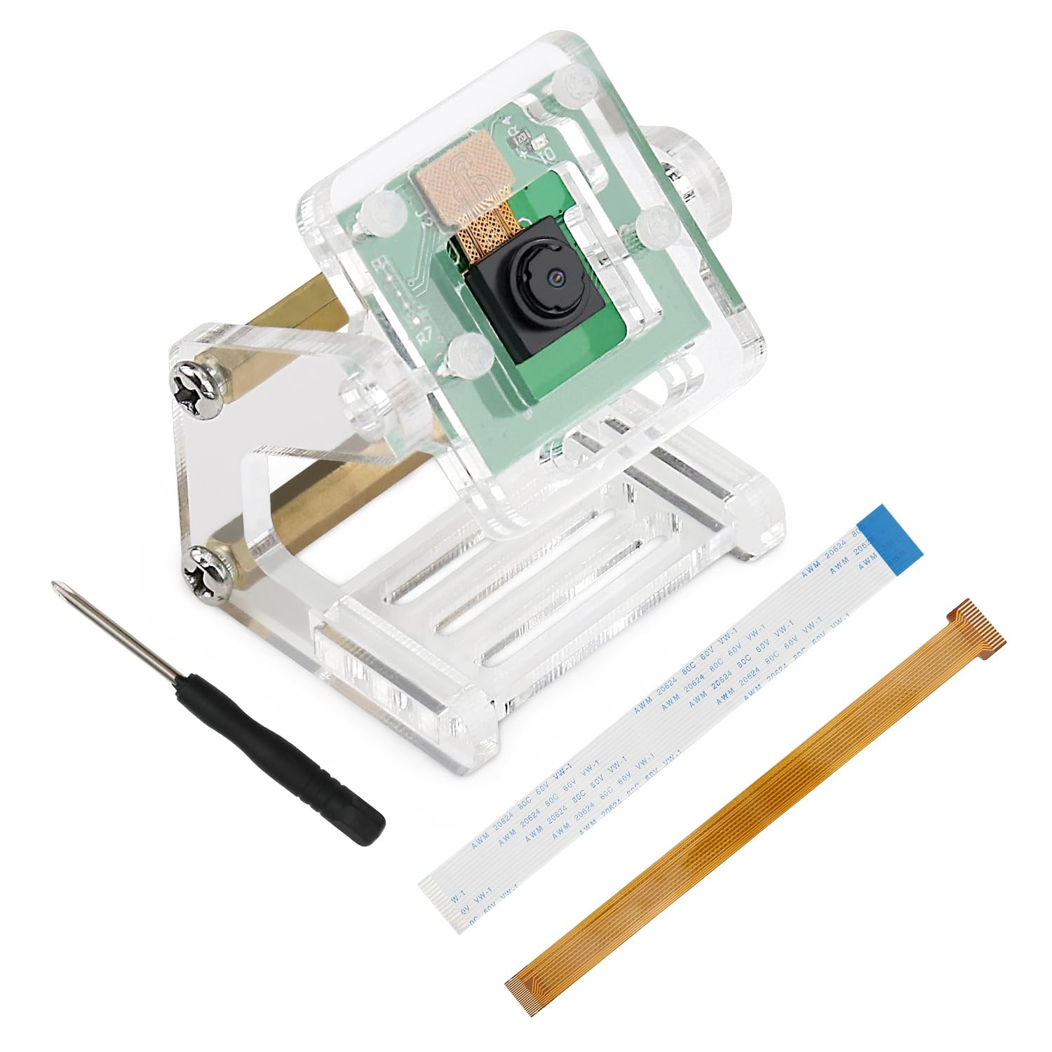 5MP Camera Raspberry Pi 5/4B/3B+/A+/Zero 2 W Adjustable Holder Ribbon 62