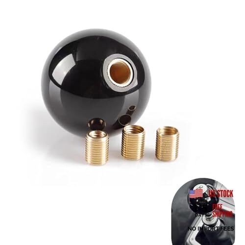 leechio Shift Knob Manual Gear, 8 Ball Billiard Round Smooth and Easy to Grip