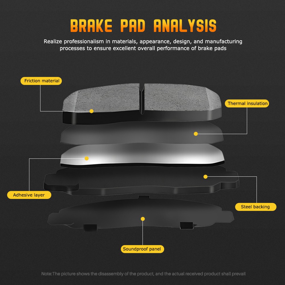 Rear Ceramic Brake Pads for Mitsubishi Outlander Phev Eclipse Cross