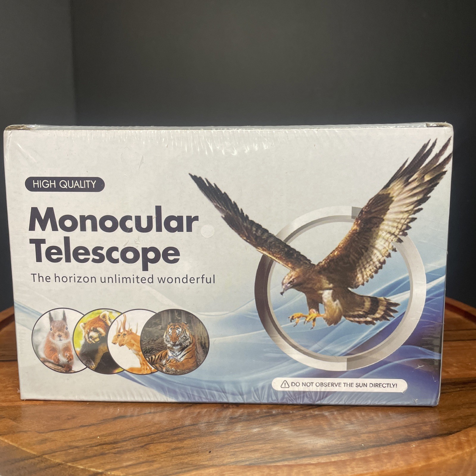 Monocular Telescope New In Sealed Package. Lightweight, Portable, With Bracket