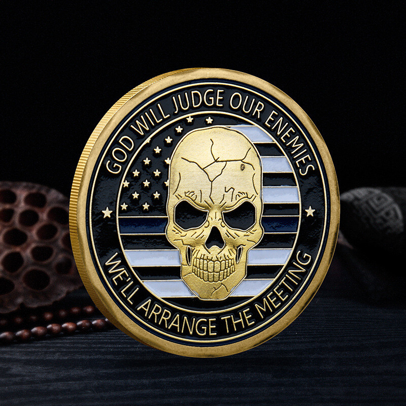 Badge Law Enforcement Protect US St Michael Thin Blue Line Police Officer Prayer