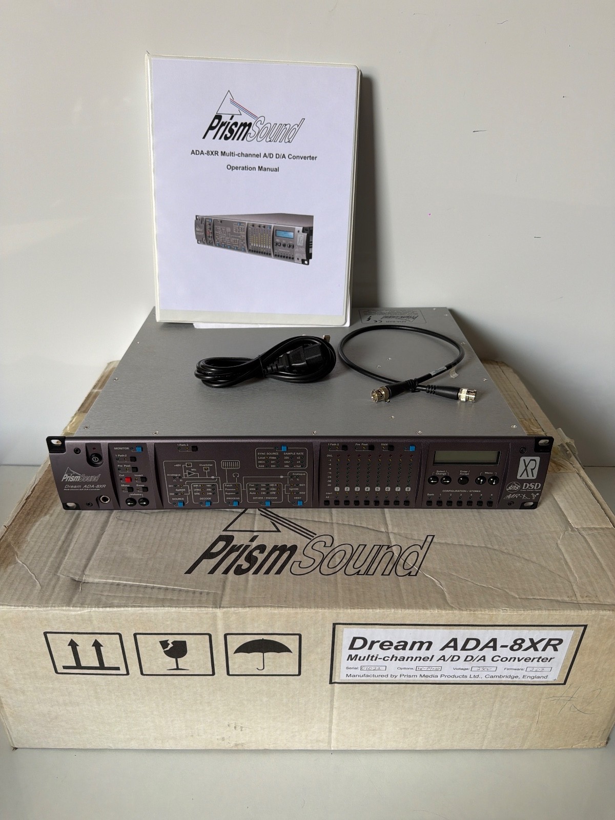 Prism Sound ADA-8XR Audio Interface with 8-Channel A/D-D/A Converter