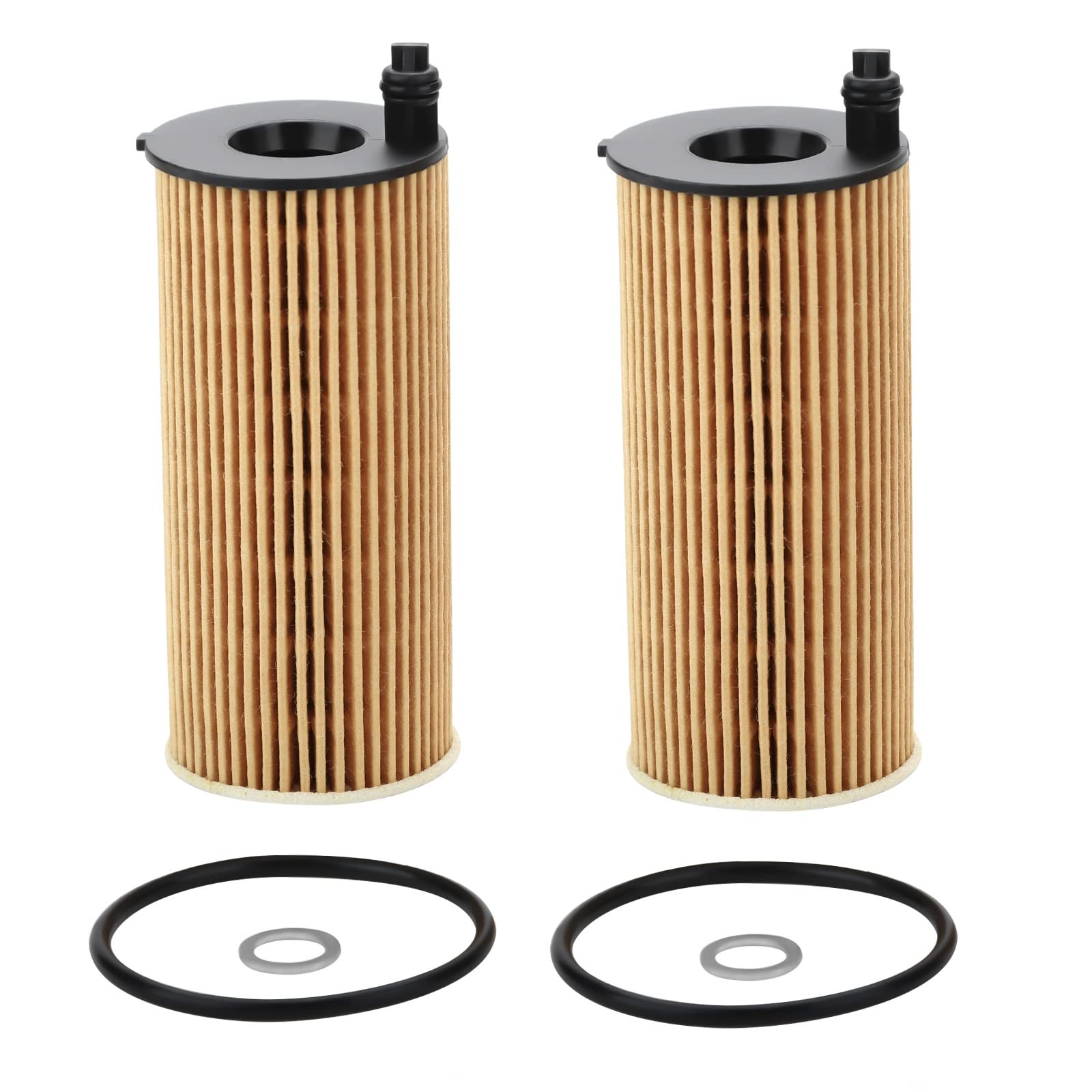 2 Pcs Oil Filter Compatible With 2016-2023 118i 230i 330i 430i 530i 740e X3...