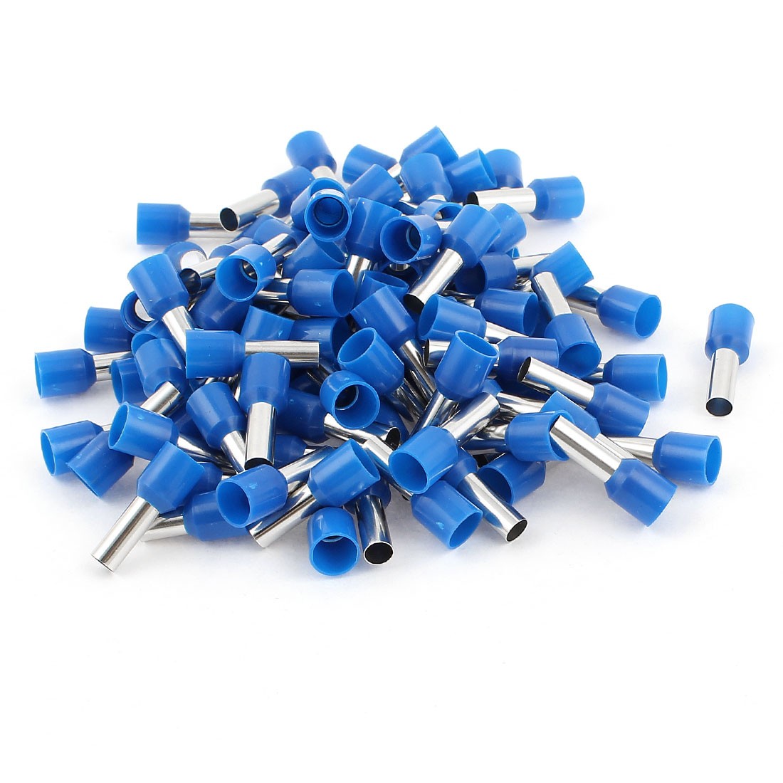100 x 10mm2 Crimp  Terminal Insulated Bootlace Ferrule Connector Blue