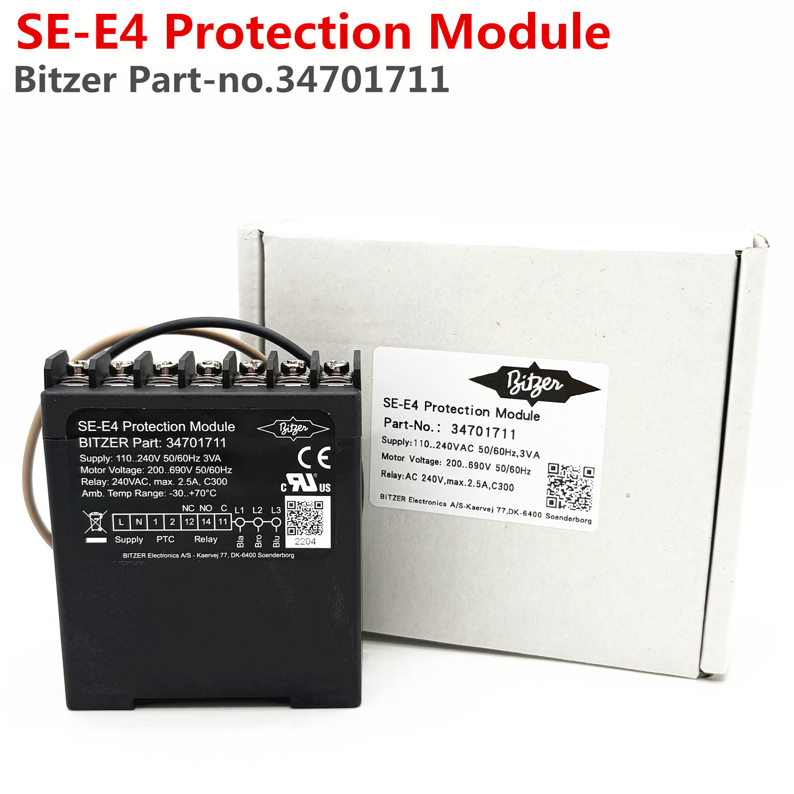 1pcs BITZER Motor Protection Module SE-E4 Bitzer Part-no.34701711