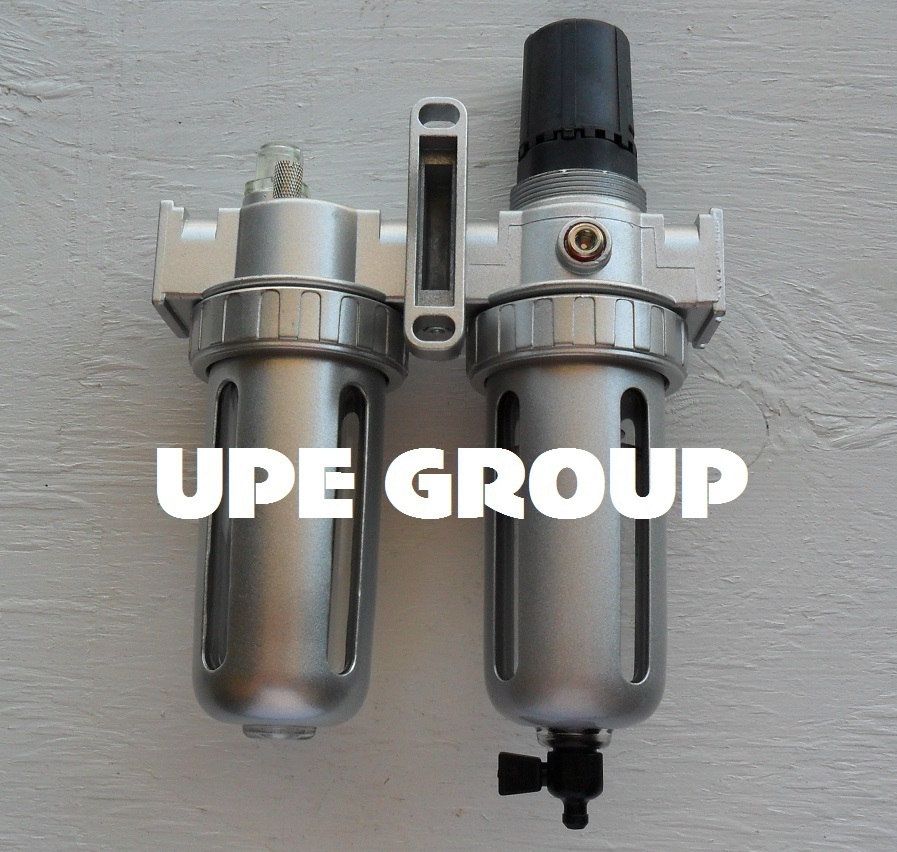 1/2" MID FLOW COMBO PARTICULATE FILTER / REGULATOR & LUBRICATOR COMPRESSED AIR