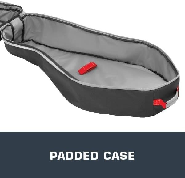 Titan Krait Soft-Shell Gear Case w/ Oversized Accessory Pockets Gray/Red