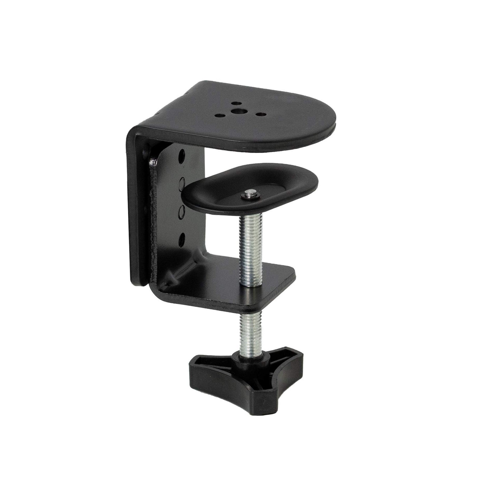 Black Heavy Duty Desk Clamp for Monitor Mount Stands Sturdy 4 Inch C-clamp PT...