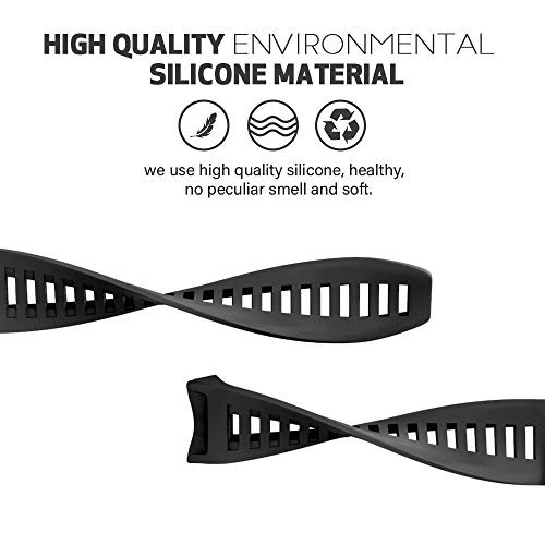 for Garmin Instinct Band, Soft Silicone Instinct/Instinct 2-45mm Black