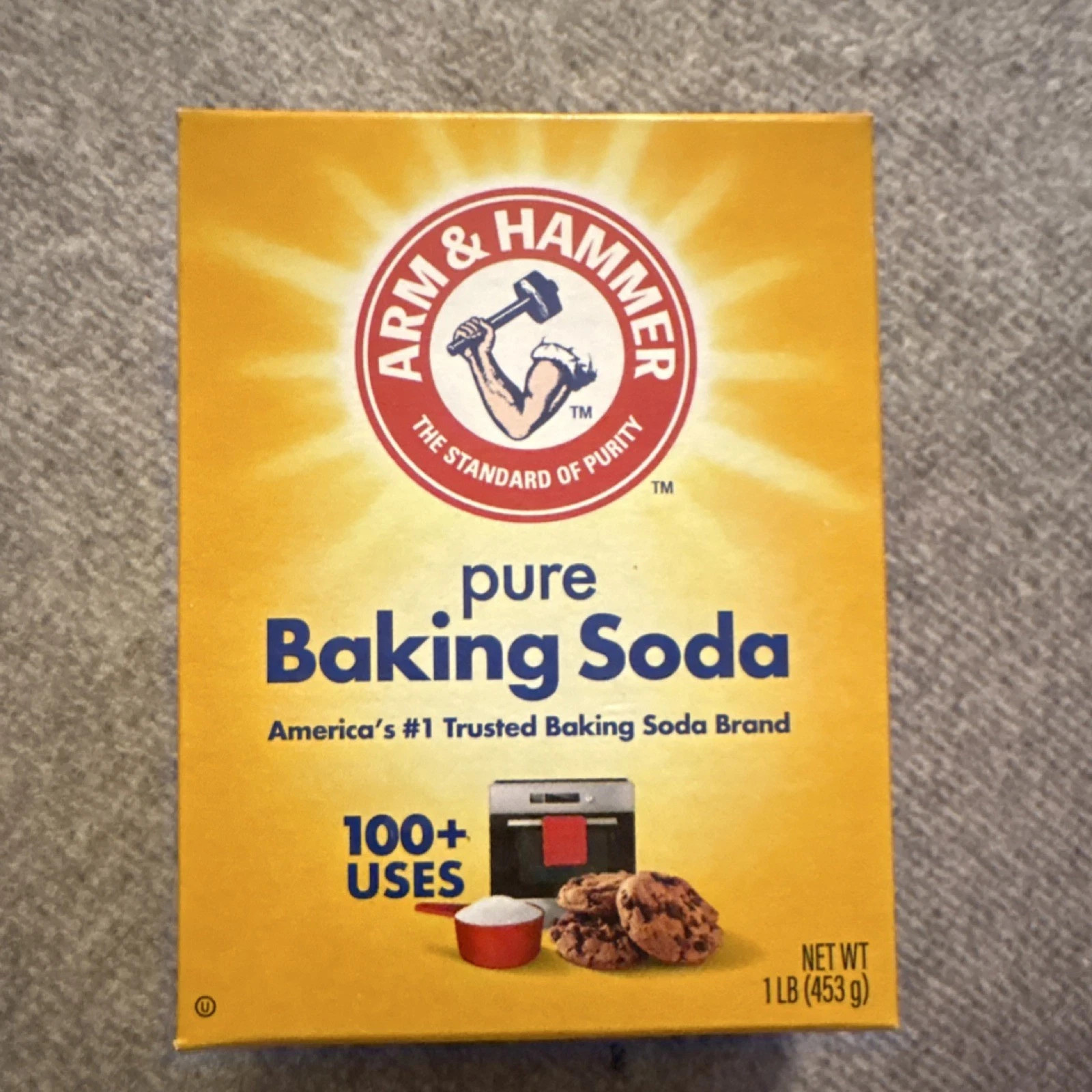 Arm & Hammer Pure Baking Soda 1 lb (453g) Pantry Yeast & Baking Agent