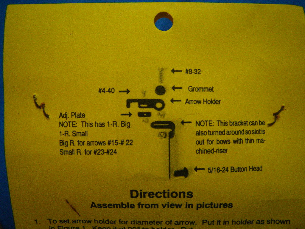 Archery Nock N Lock Arrow Holder Left or Right Hand Bows