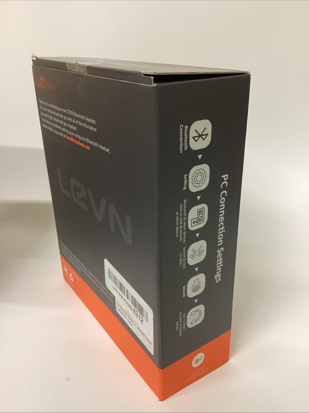 LEVN Bluetooth Headset with Microphone, Wireless Headset with Mic & Mute Button