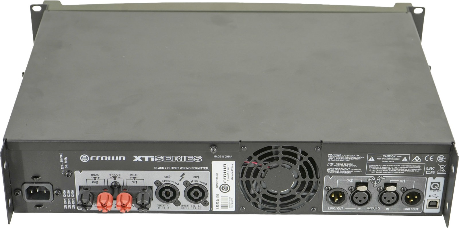 Crown XTi 1002 2-Channel 500W Power Amplifier - NO POWER