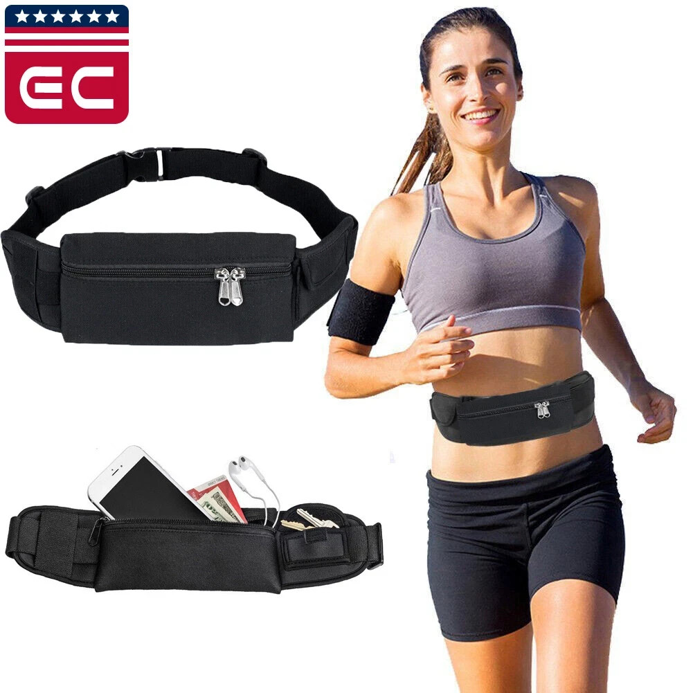 Waterproof Running Belt Fanny Pack Waist Pouch Outdoor Camping Hiking Zip Bag