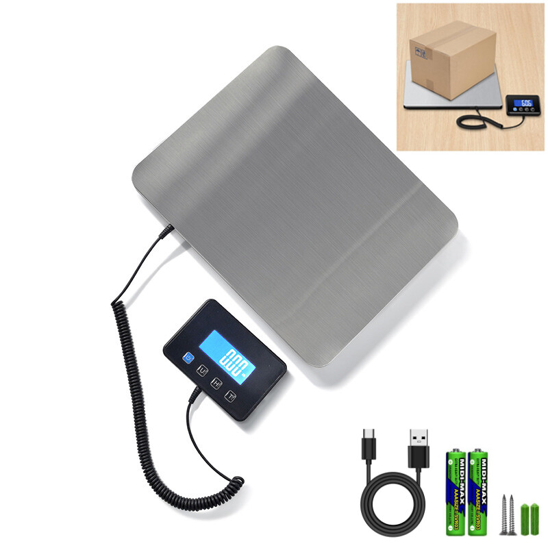 Digital Shipping Scale 440lbs x 1.7OZ Digital Postal Scale AC/DC Package LCD USB