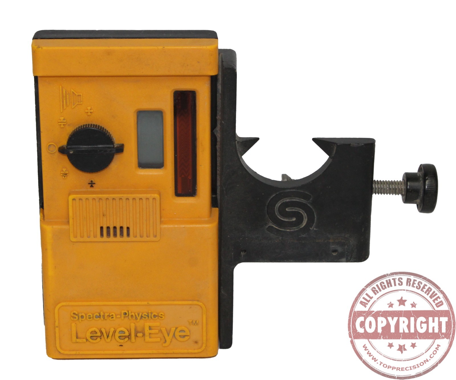 SPECTRA PHYSICS 1077 LASER LEVEL RECEIVER, SENSOR, DETECTOR WITH BRACKET