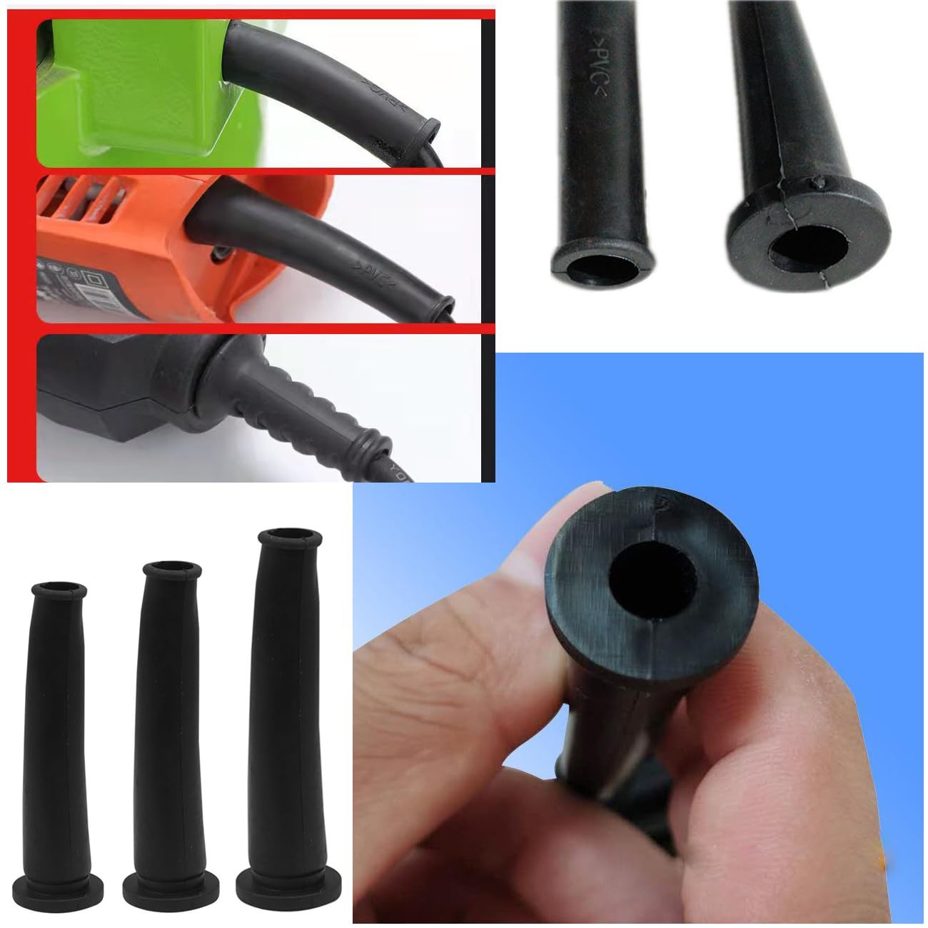 15 Pack Angle Grinder Electric Boot Orbital Sander Cord Protector Corded Dril...