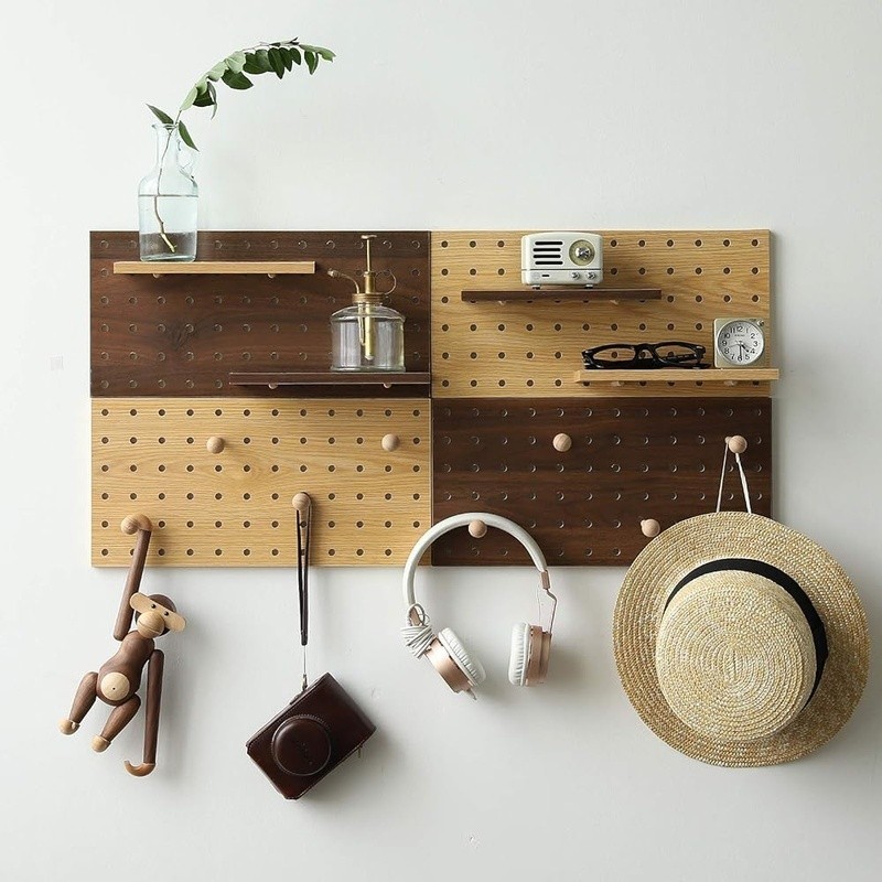 Modular Pegboard Organizer Storage Kit Wall Mount Easy Install Tools Crafts New