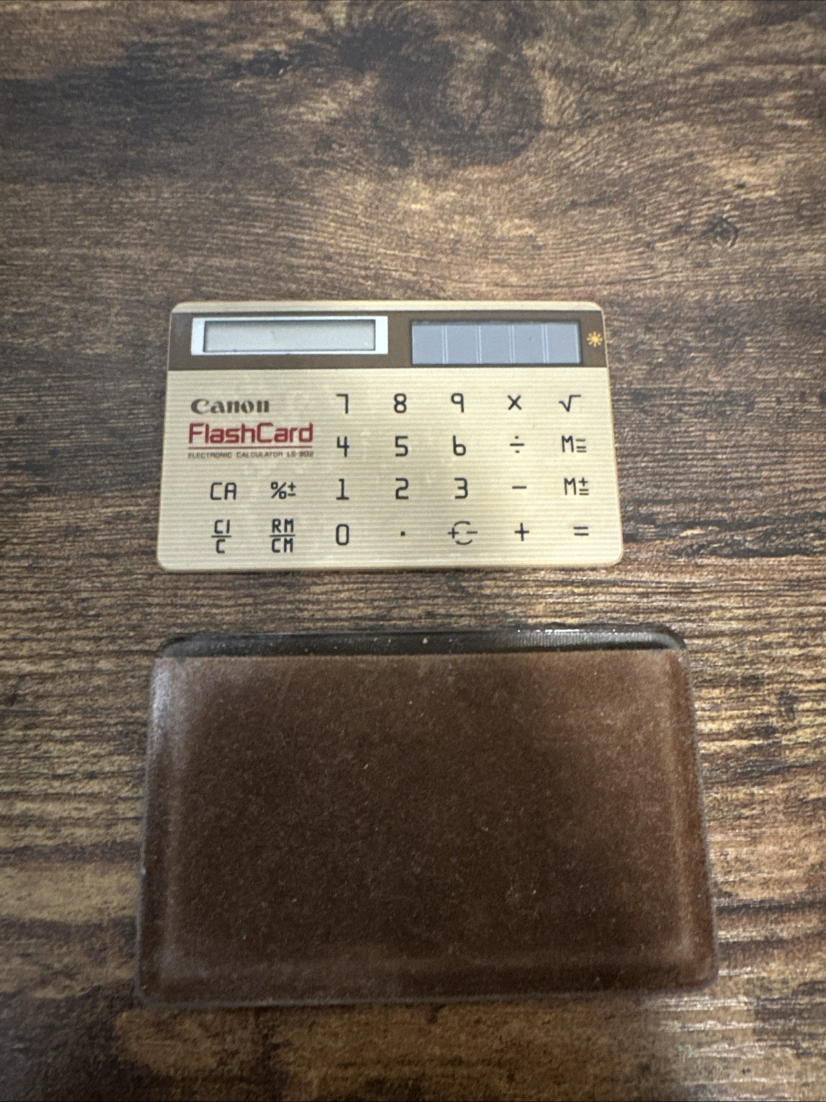 Vintage Canon FlashCard Electronic Calculator LS-902 Untested