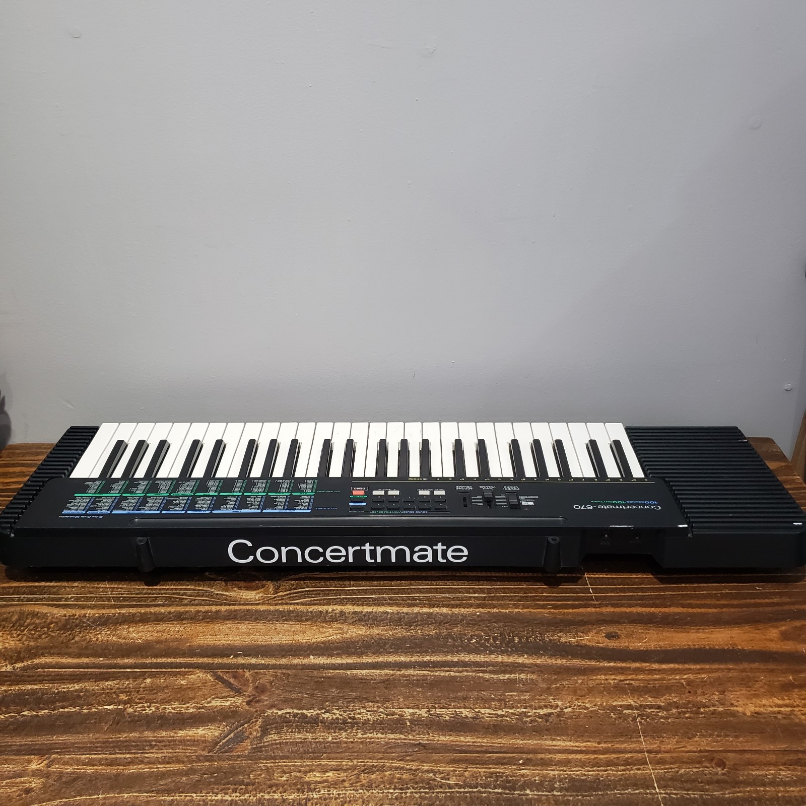 Concertmate 670 Keyboard Synth Sound Effect Rhythm Percussion Tested