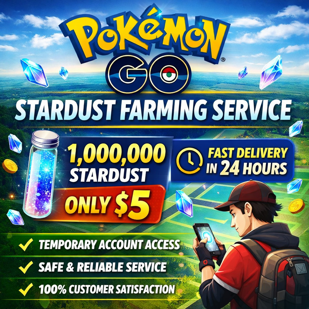 Pokémon GO Stardust Farm Service 1M Stardust 24h | Safe Gameplay Assistance