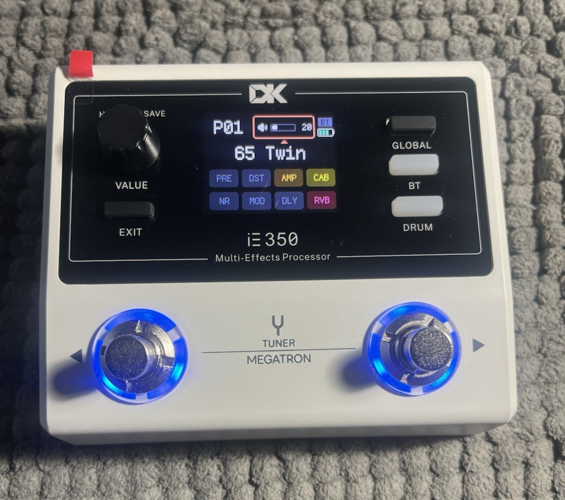 Guitar Multi Effects Pedal With 1.7 Inch Color Screen 24bit 44.1kHz/Bluetooth
