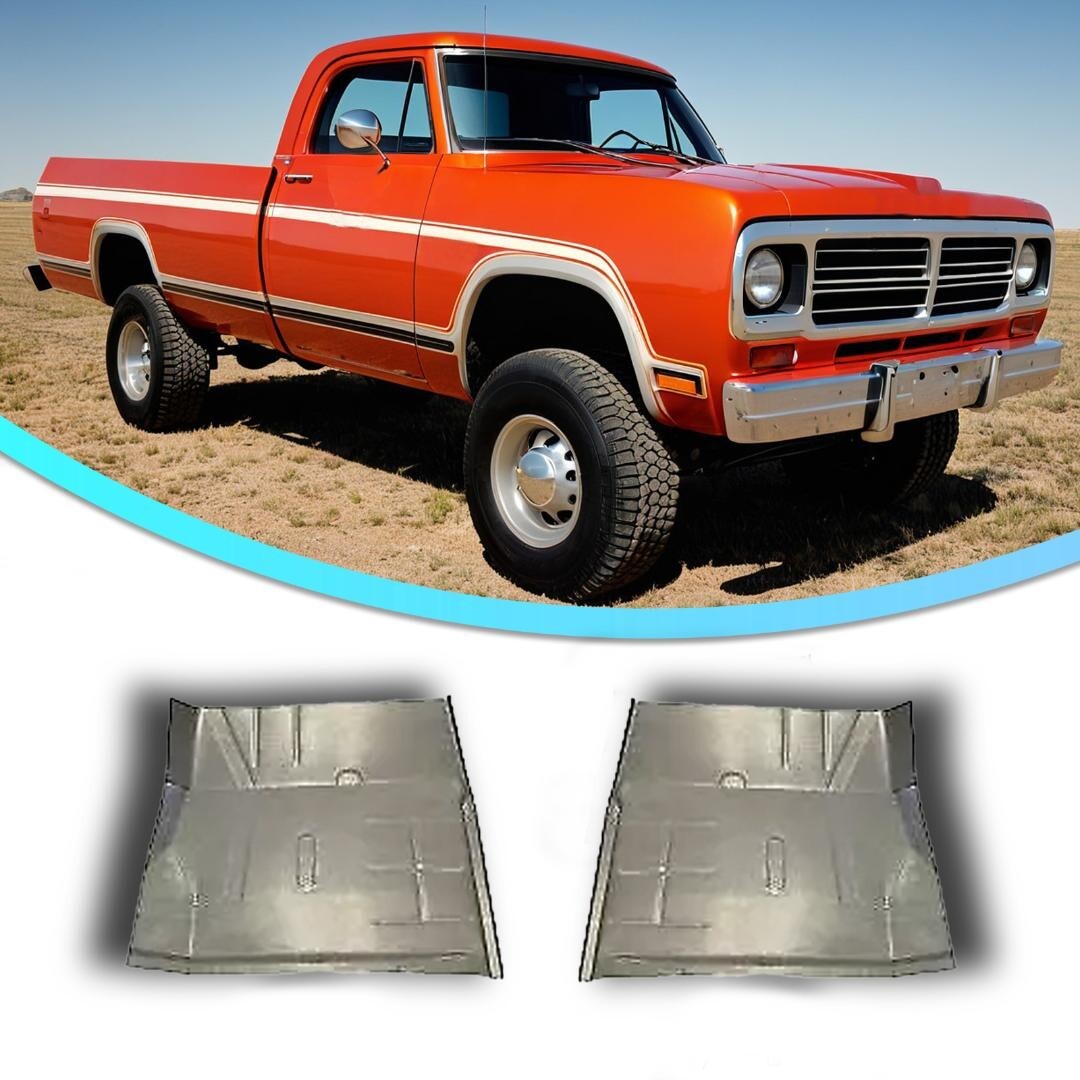 1972-1993 Dodge Regular & Club Cab Pickup Truck & Ram Charger Floor Pans Pair