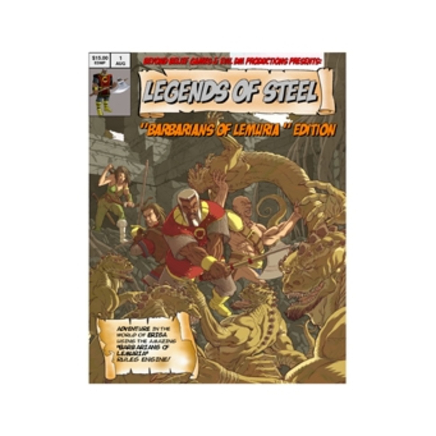 Beyond Belief RPG Legends of Steel (Barbarians of Lemuria) NM
