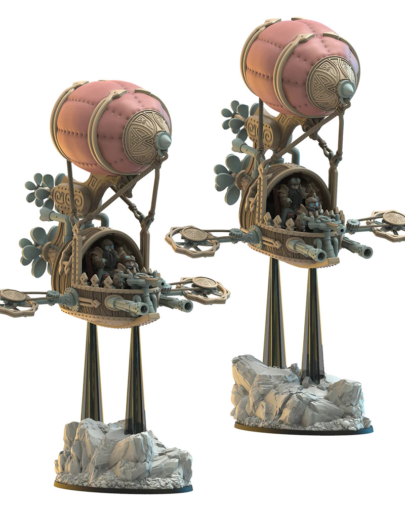 Fugl Airkopters - 28-32mm Niavellir Dwarves - Resin Tabletop Miniature