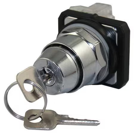 Dayton 30G315 Selectorswtch, Keyed, Non-Illum, 2Pos, 30Mm