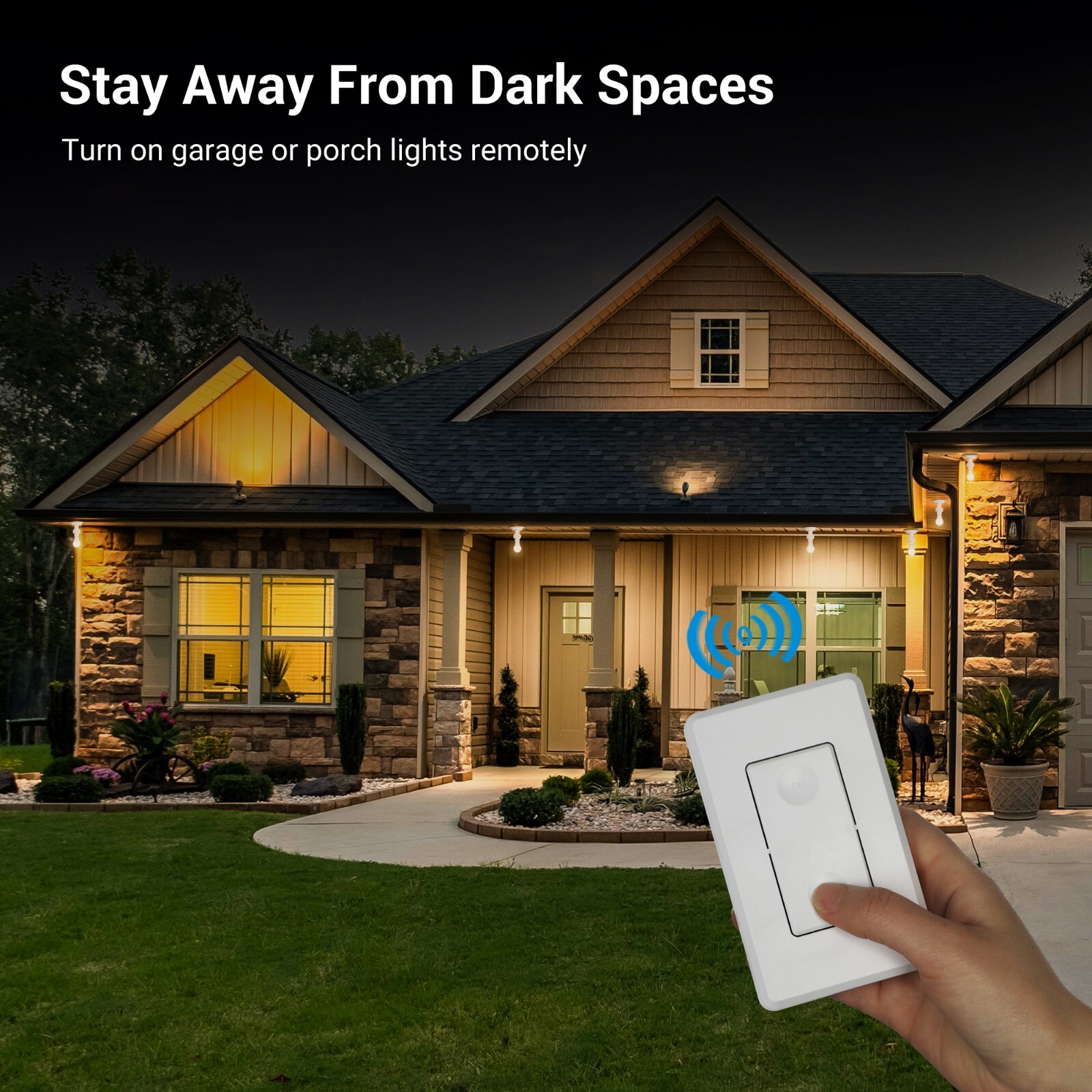 DEWENWILS Remote Control Light Socket Wireless Light Switch and Receiver Set